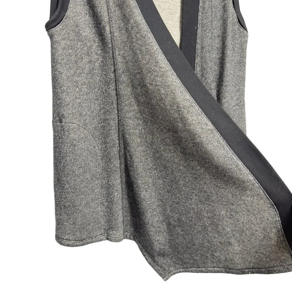 Pure Cotton Terry Knit Sweater Cardigan Vest Jacket Open Front